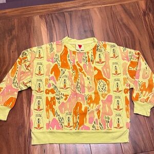 Fresh dinosaurs Colorful Graphic Sweatshirt